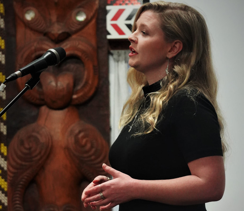 Sophie Sparrow, Whangārei professional Opera Singer, wowed the kaumātua with her stunning vocal performance
