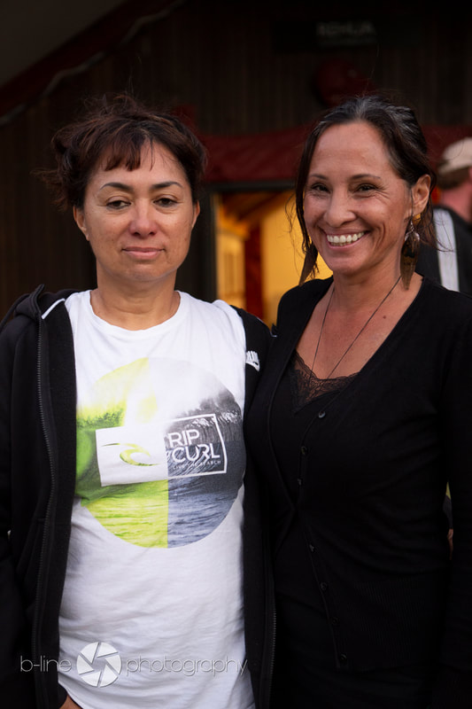 Valamaine Toki (left) and Kelly Klink (right) have been leading the charge on behalf of the whanau, hapū and community of Aotea, Great Barrier Island.